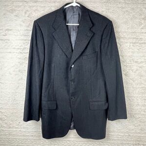 CORNELIANI Made In Italy Wool Cashmere Herringbone Blazer 42R